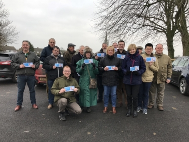 campaigning in Hanslope